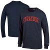 Champion Navy Syracuse Orange Basic Arch Long Sleeve T-shirt In Blue