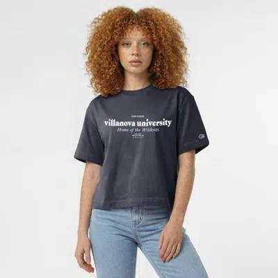 Champion Navy Villanova Wildcats Home Wordmark T-shirt In Blue