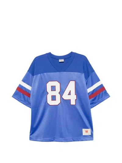 Champion Number-detail Short-sleeve T-shirt In Blue