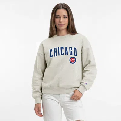 Champion Oatmeal Chicago Cubs All-star Sweatshirt In Neutral