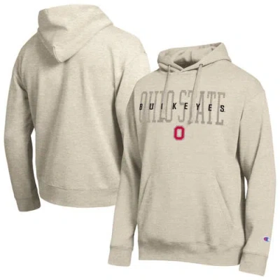 Champion Oatmeal Ohio State Buckeyes All-star Neutral Stack Hoodie
