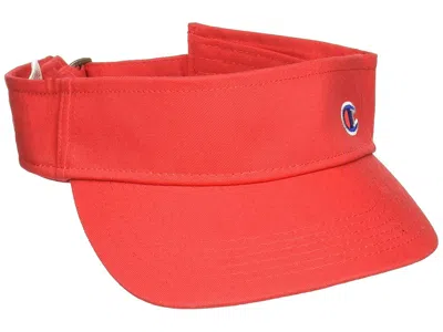 Champion Our Father Visor Traditional Hats Medium Red: One Size