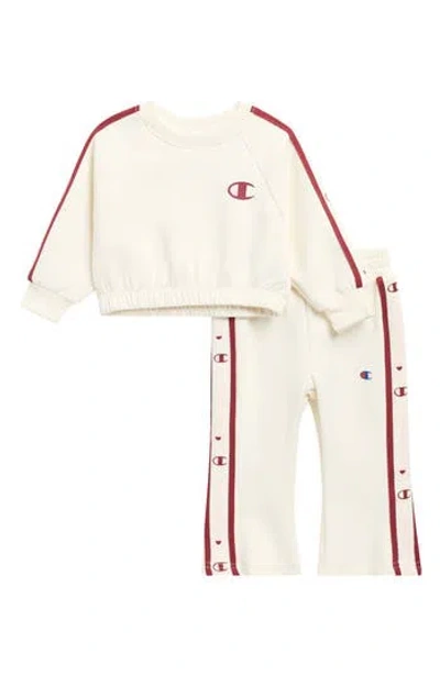 Champion Babies'  Oversize Sweater & Flared Pants Set In Neutral