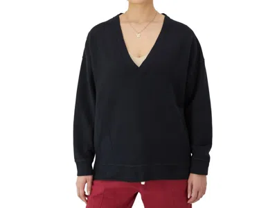 Champion Oversized V-neck Pullover In Black