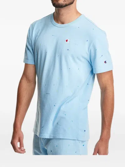 Champion Paint-splatter Heritage T-shirt In Blue