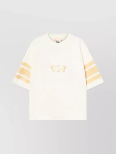 Champion Paris Rodeo Striped Sleeve T-shirt In White