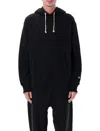 Champion Reverse Weave Patch Hoodie Full Zip In Black