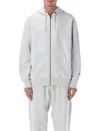 Champion Reverse Weave Patch Hoodie Full Zip In Gray