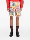 Champion Patchwork Checked Shorts In Multi