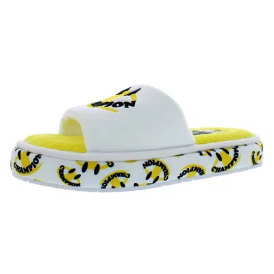 Champion Plush Smile White / Yellow Cp102032w-128 Men's