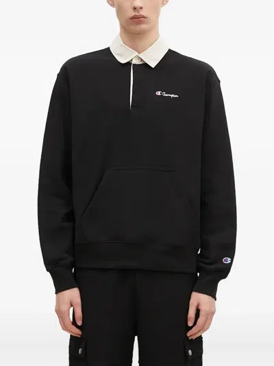 Champion Pocket Polo Shirt In Black