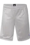 Champion Polyester Mesh 9 Shorts With Pockets In Gray
