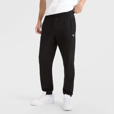 Champion Powerblend Crewneck Sweatshirt, C Logo In Black