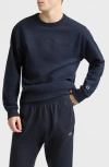 Champion Powerblend Fleece Crewneck Sweatshirt In Navy