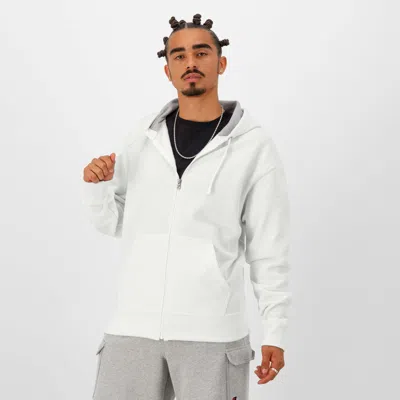 Champion Powerblend Full-zip Hoodie, C Logo In White