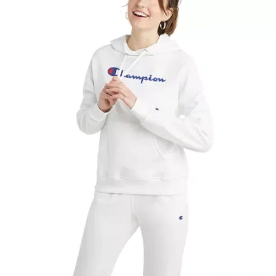 Champion Powerblend Graphic Logo Hoodie In Multi