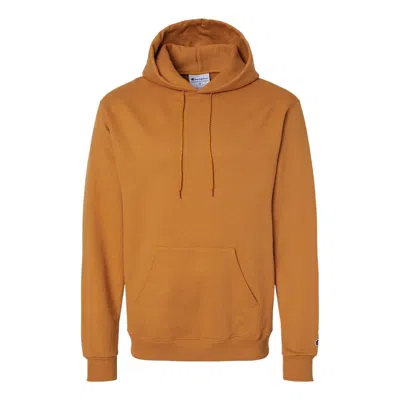 Champion Powerblend Hooded Sweatshirt In Brown