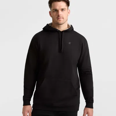 Champion Powerblend Hoodie, C Logo - Big & Tall In Black