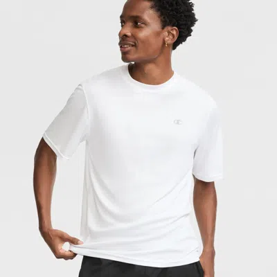 Champion Powerblend Hoodie, C Logo In White