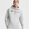 Champion Powerblend Hoodie, Script Logo - Big & Tall In Animal Print