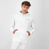 Champion Powerblend Hoodie, Small Script Logo In White