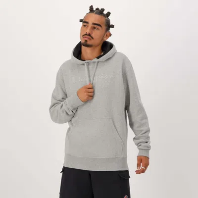 CHAMPION POWERBLEND HOODIE, TONAL SCRIPT LOGO