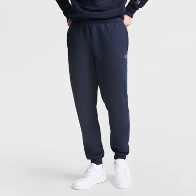 Champion Powerblend Joggers, C Logo In Blue