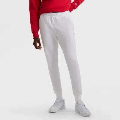 Champion Powerblend Joggers, C Logo In White