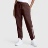Champion Powerblend Joggers, Classic Script Logo In Bitter Chocolate