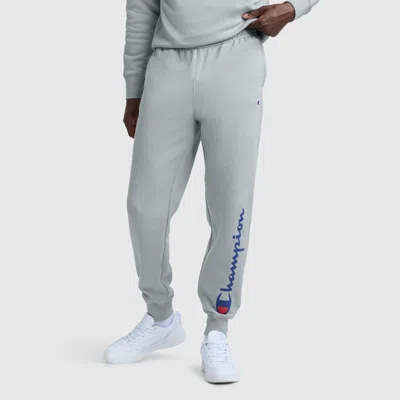 Champion Powerblend Joggers, Script Logo In Gray