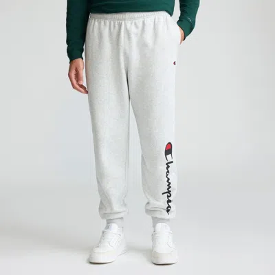 Champion Powerblend Joggers, Script Logo In Gray