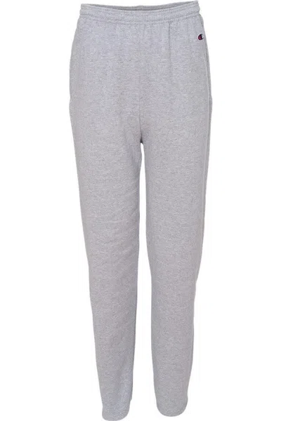 CHAMPION POWERBLEND OPEN BOTTOM SWEATPANTS WITH POCKETS