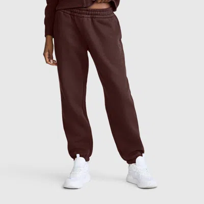 Champion Powerblend Oversized Sweatpants, C Logo In Bitter Chocolate