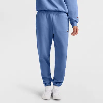 Champion Powerblend Oversized Sweatpants, C Logo In Blue