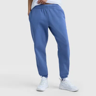 Champion Powerblend Oversized Sweatpants, C Logo In Blue
