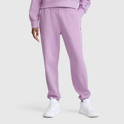 Champion Powerblend Oversized Sweatpants, C Logo In Smoky Grape