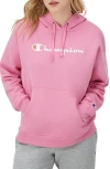 Champion Powerblend Relaxed Hoodie In Spirited Pink