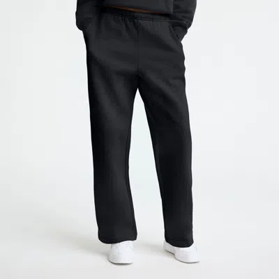 Champion Powerblend Straight Hem Sweatpants In Black