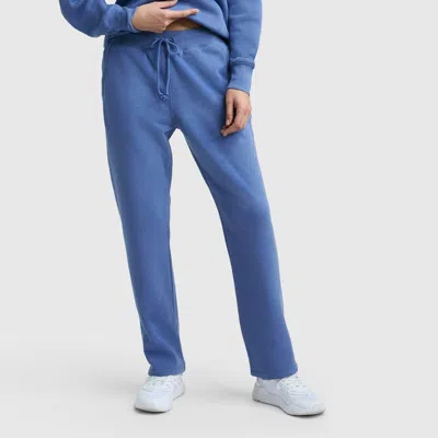 Champion Powerblend Straight Hem Sweatpants In Blue