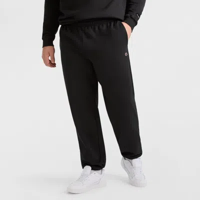 Champion Powerblend Sweatpants, Cinched Hem, C Logo - Big & Tall In Black