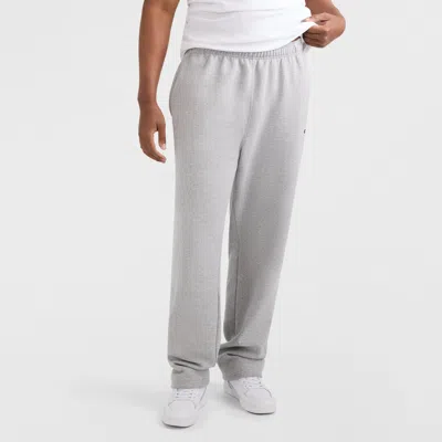 Champion Powerblend Sweatpants, Open Hem, C Logo - Big & Tall In Gray