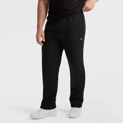 Champion Powerblend Sweatpants, Open Hem, C Logo - Big & Tall In Black