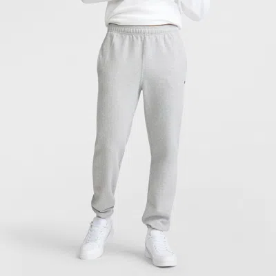 Champion Powerblend Sweatpants, Relaxed Hem, C Logo In Gray