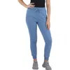Champion Powerblend Womens Stretch Manmade Jogger Pants In Blue
