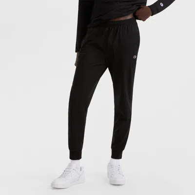 Champion Powerblend Zip-up Hoodie, C Logo In Black