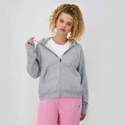 Champion Powerblend Zip-up Hoodie, C Logo In Multi
