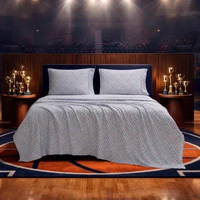 Champion Printed Microfiber Sheet Set In Purple