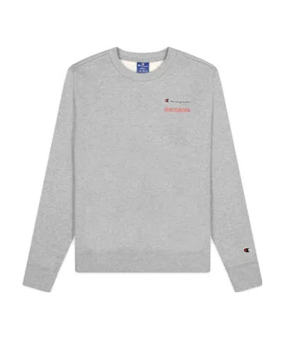 Champion Printed Round-neck Sweater In Gray