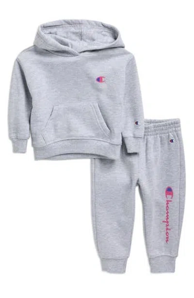 Champion Babies'  Pullover Hoodie & Joggers In Gray