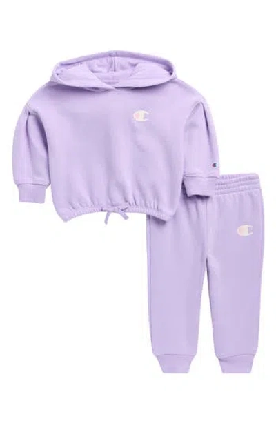 Champion Babies'  Pullover Hoodie & Joggers Set In Purple